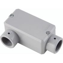 Condulete Fixo Tipo "lr" 1/2" Com Tampa / Sem Rosca / Com Pintura Eletroestática A Pó