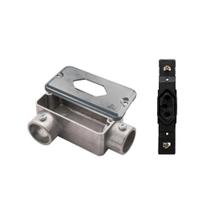 Condulete LR+Tampa 1 Mod Losangular Wetzel+Tomada Transmóbil