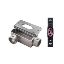 Condulete LR+Tampa 1 Mod Losangular Wetzel+Tomada Transmóbil