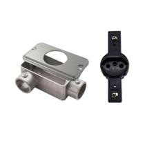 Condulete LR+Tampa Cond Mod Redondo Wetzel+Tomada Transmóbil