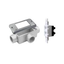 Condulete T+Tampa 3 Mod Wetzel+1 Mod Tomada Dupla Transmóbil