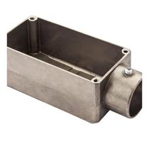 Condulete Tipo E Em Alumínio Sem Rosca Medida 2 1/2 Sieg Prateado