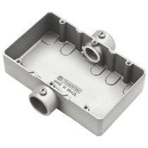 Condulete triplo 3/4" tipo "CT" - sem tampa / rosca BSP / com pintura eletrostática a pó