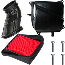 Condutor com tampa da caixa do filtro de ar CG125 Fan Titan 2000 a 2008 com parafusos e filtro