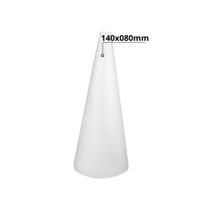 Cone 14x8 Cm Isopor Puro Maciço Enfeite Decoração 5 Cones