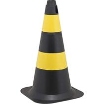 Cone 50cm Preto/Amarelo POLIET - 7029000500 - VONDER