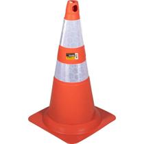 Cone 75Cm Laranja/Branco Refletivo Vonder