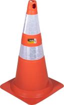 Cone 75Cm Laranja/Branco Refletivo Vonder