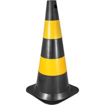 Cone 75cm Preto/Amarelo POLIET - 7029000750 - VONDER