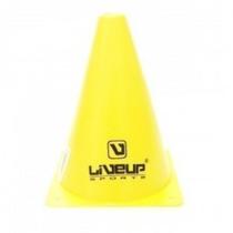 Cone de Agilidade Treino Funcional 18cm Amarelo - Liveup - LiveUp Sports
