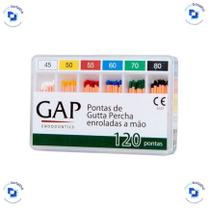 Cone de Guta Percha Calibrada C/120 Unds - GAP