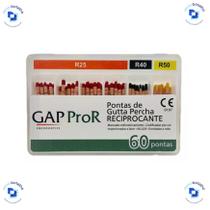 Cone de Guta Percha Reciprocante Pro R C/60 Unds - GAP Cone de Guta Percha Reciprocante Pro R C/60 Unds - GAP