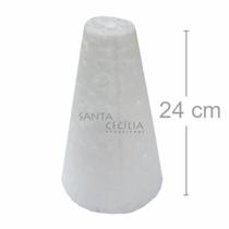 Cone de Isopor para Artesanato e Decoração 24 cm Cone de Isopor para Artesanato e Decoração 24 cm
