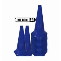 Cone De Marcação Sinalizador Colorido 50cm Pvc Rígido - Kit C/ 40 Unidades Cone De Marcação Sinalizador Colorido 50cm Pvc Rígido - Kit C/ 40 Unidades