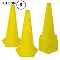 Cone De Marcação Sinalizador Colorido 50cm Pvc Rígido - Kit C/ 8 Unidades Cone De Marcação Sinalizador Colorido 50cm Pvc Rígido - Kit C/ 8 Unidades