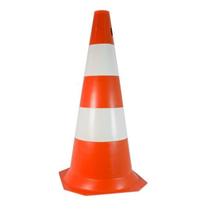 Cone De Sinalização 50cm Cor Laranja E Branco Plastcor