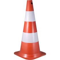 Cone De Sinalização Com 75 Cm, Branco E Laranja, Em Polietileno Vonder Cone De Sinalização Com 75 Cm, Branco E Laranja, Em Polietileno Vonder