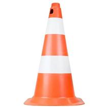 Cone De Sinalização Em Pvc 50cm Laranja/Branco