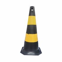 Cone de Sinalização Preto / Amarelo 75cm Dura Plus Cone de Sinalização Preto / Amarelo 75cm Dura Plus