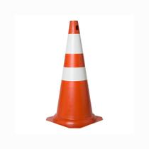 Cone de Sinalização PVC 75cm Laranja e Branco Cone de Sinalização PVC 75cm Laranja e Branco
