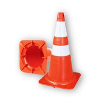 Cone De Sinalização Segurança 75cm Laranja e Branco Com faixa Estacionamento Cone De Sinalização Segurança 75cm Laranja e Branco Com faixa Estacionamento