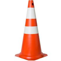 Cone de Sinalização Trânsito em 75 cm Laranja e Branco Cone de Sinalização Trânsito em 75 cm Laranja e Branco
