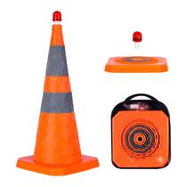 Cone de trânsito dobrável GUARDLEAD de 28 polegadas com luz LED Cone de trânsito dobrável GUARDLEAD de 28 polegadas com luz LED