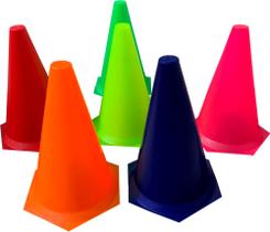 Cone Demarcatório 23 cm Kit Com 10 Unidades Kaemy-K136