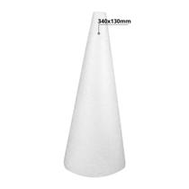 Cone Em Isopor 34x13cm Pacote Com 2 Unidades Eps Maciço