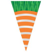 Cone Festa Cenoura - 17,5x29,5cm - 50 unidades - Cromus - Rizzo