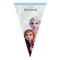 Cone Festa Frozen - 18x30cm - 50 unidades - Cromus