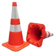 Cone flexivel nbr 15071 com faixa refletiva kteli