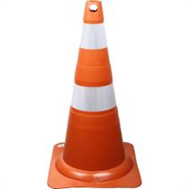 Cone Flexivel Plastcor Plastico Refletivo Laranja 75Cm