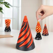 Cone Impossível em Espiral Fidget Toy Surreal e Antiestresse