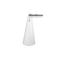 Cone Isopor Branco Maciço 9,5cm De Altura Pacote 10 Unidades