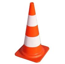Cone laranja/branco 75cm flexivel plastcor/ktl