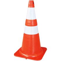 Cone Laranja NBR 15071 com 2 Faixas Refletivas