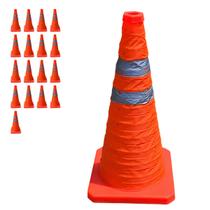 Cone Obra Retratil Estrada Kit 17 Uni Portatil Sinalizador Segurança Rodovia Guarda Pratico Balizador Viario Dobravel Cone Obra Retratil Estrada Kit 17 Uni Portatil Sinalizador Segurança Rodovia Guarda Pratico Balizador Viario Dobravel