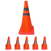 Cone Obra Retratil Segurança Kit 5 Uni Estrada Portatil Sinalizador Viario Dobravel Pratico Balizador Rodovia Guarda Cone Obra Retratil Segurança Kit 5 Uni Estrada Portatil Sinalizador Viario Dobravel Pratico Balizador Rodovia Guarda