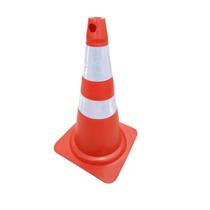 Cone P/ Sinalização Semi Flexivel C/ Faixas Refletivo 75CM Cor: Laranja/Branco -EPI 360