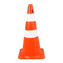 Cone Plástico Laranja e Branco 50cm Deltaplus