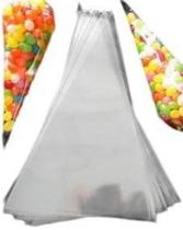 Cone Poli Cenoura 12X25Cm Saco Lembrancinha Kit 100Un Cone Poli Cenoura 12X25Cm Saco Lembrancinha Kit 100Un