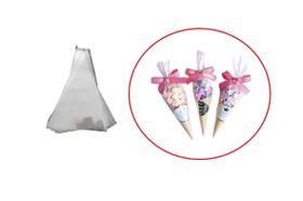 Cone Poli Cenoura 15x30cm Saco Lembrancinha Kit 500un