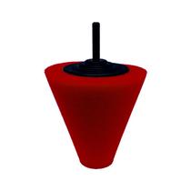 Cone Polimento de Rodas e Cantos 80mm Vermelho Macio Cone Polimento de Rodas e Cantos 80mm Vermelho Macio