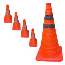 Cone Portatil Retratil Kit 4 Uni Alerta Viario Obra Sinalizador Flexivel Baliza Rodovia Estrada Segurança Dobravel Cone Portatil Retratil Kit 4 Uni Alerta Viario Obra Sinalizador Flexivel Baliza Rodovia Estrada Segurança Dobravel