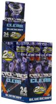 Cone pré-enrolado transparente Cyclones sabor blueberry Cone pré-enrolado transparente Cyclones sabor blueberry
