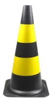 Cone preto amarelo de estacionamento sinalizador de vaga comercio loja evento em geral - PROSAFETY