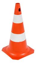 Cone pvc laranja branco 50 cm kteli Cone pvc laranja branco 50 cm kteli