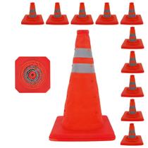 Cone Retratil Dobravel Kit 10 Uni Flexivel Obra Segurança Rodovia Sinalizaçao Estrada Rua Estacionamento Balizador Cone Retratil Dobravel Kit 10 Uni Flexivel Obra Segurança Rodovia Sinalizaçao Estrada Rua Estacionamento Balizador