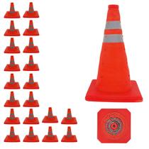 Cone Retratil Dobravel Sinalizaçao Kit 20 Uni Flexivel Obra Estacionamento Segurança Rodovia Estrada Rua Balizador Cone Retratil Dobravel Sinalizaçao Kit 20 Uni Flexivel Obra Estacionamento Segurança Rodovia Estrada Rua Balizador